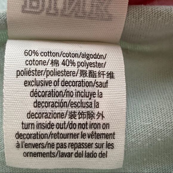 3/$25 Victoria’s Secret PINK Cropped Natural Hem Jersey Mint S EUC - Picture 5 of 5